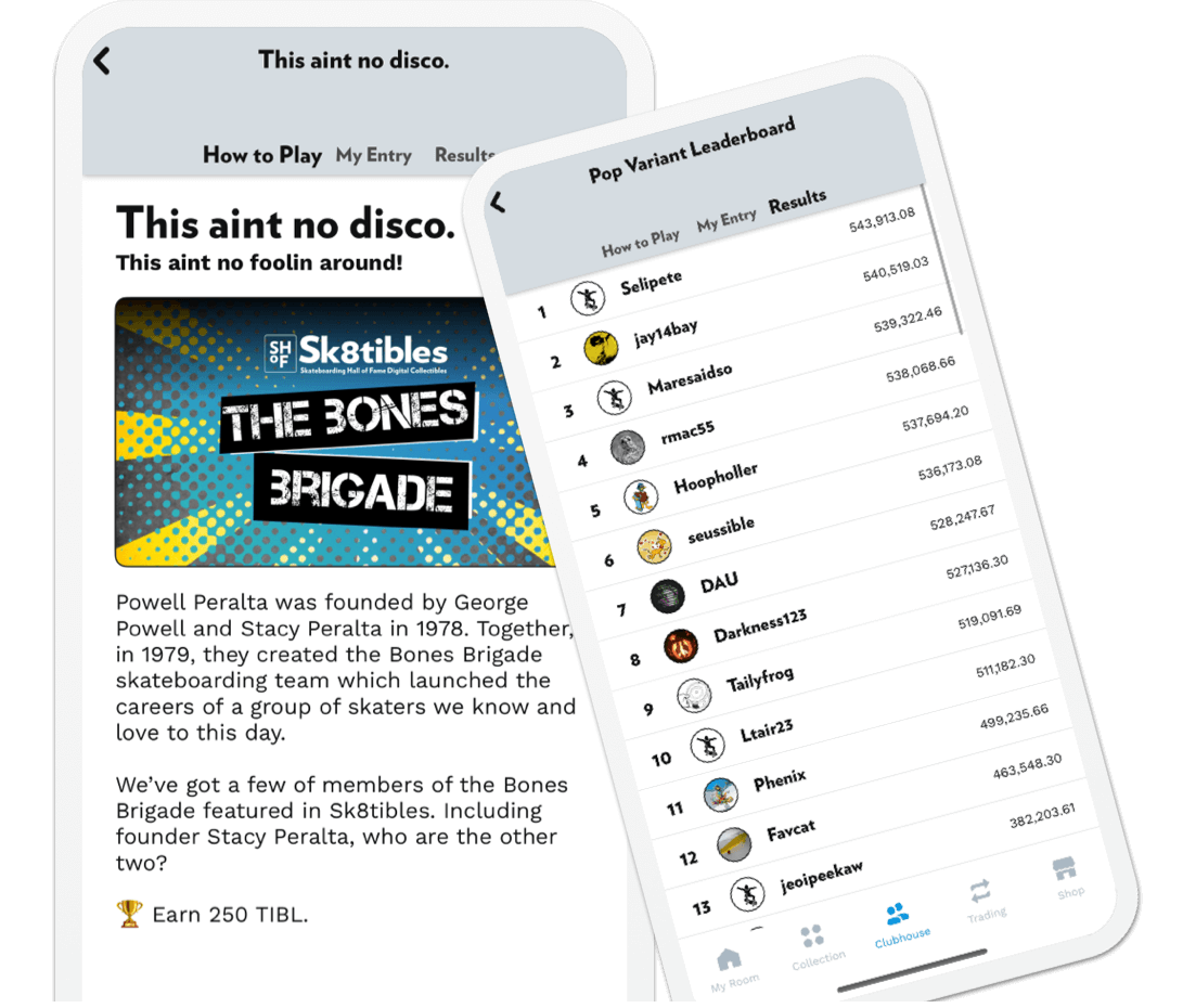 Fun events, leaderboards, prizes